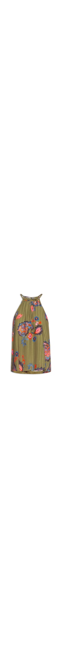 Blusa Feminina Estampa Paisley Acqua - Verde