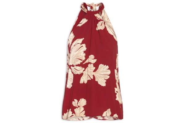 Blusa Feminina Estampa Pétala - Vermelho