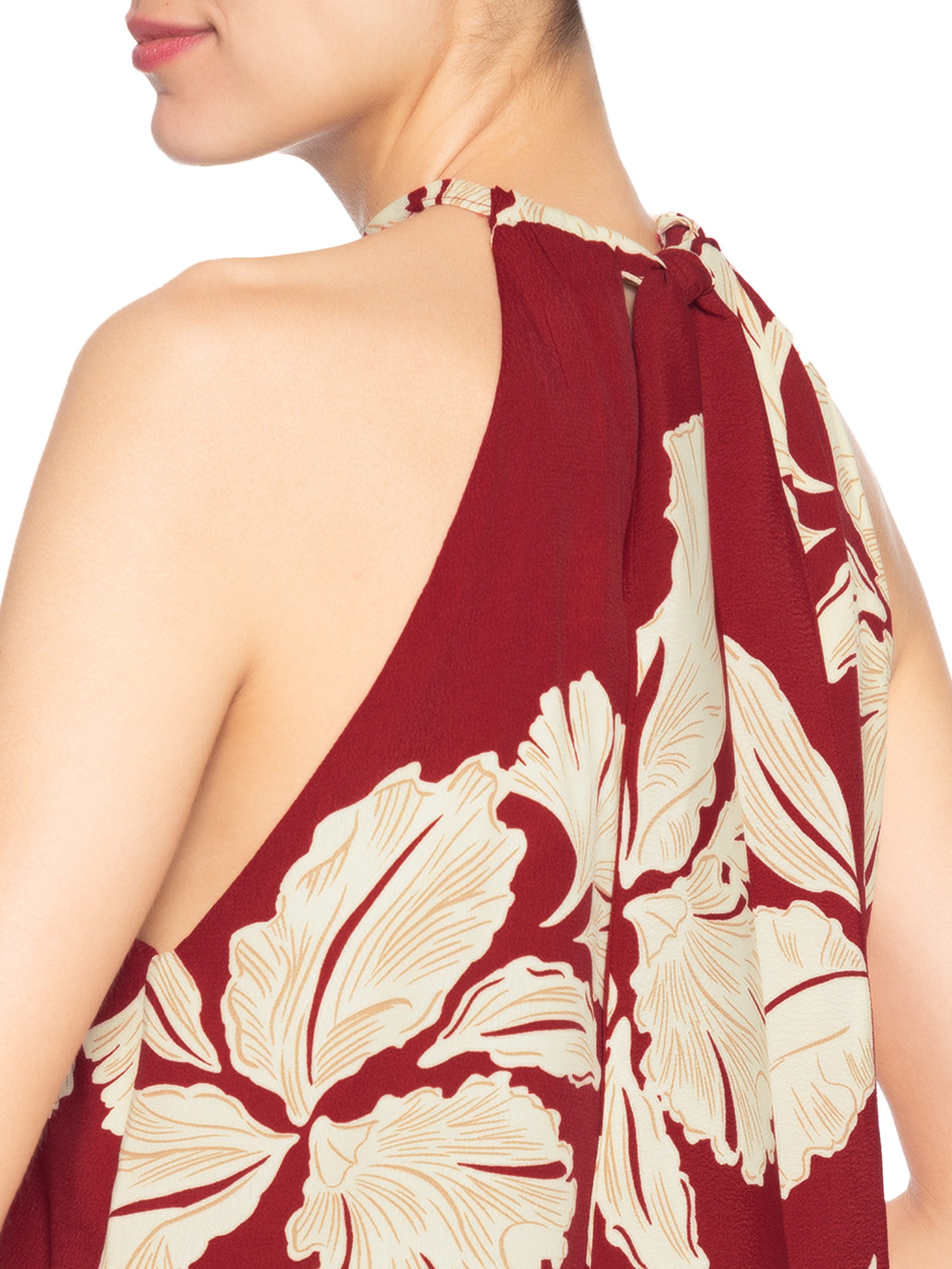 Blusa Feminina Estampa Pétala Vermelho Dress To