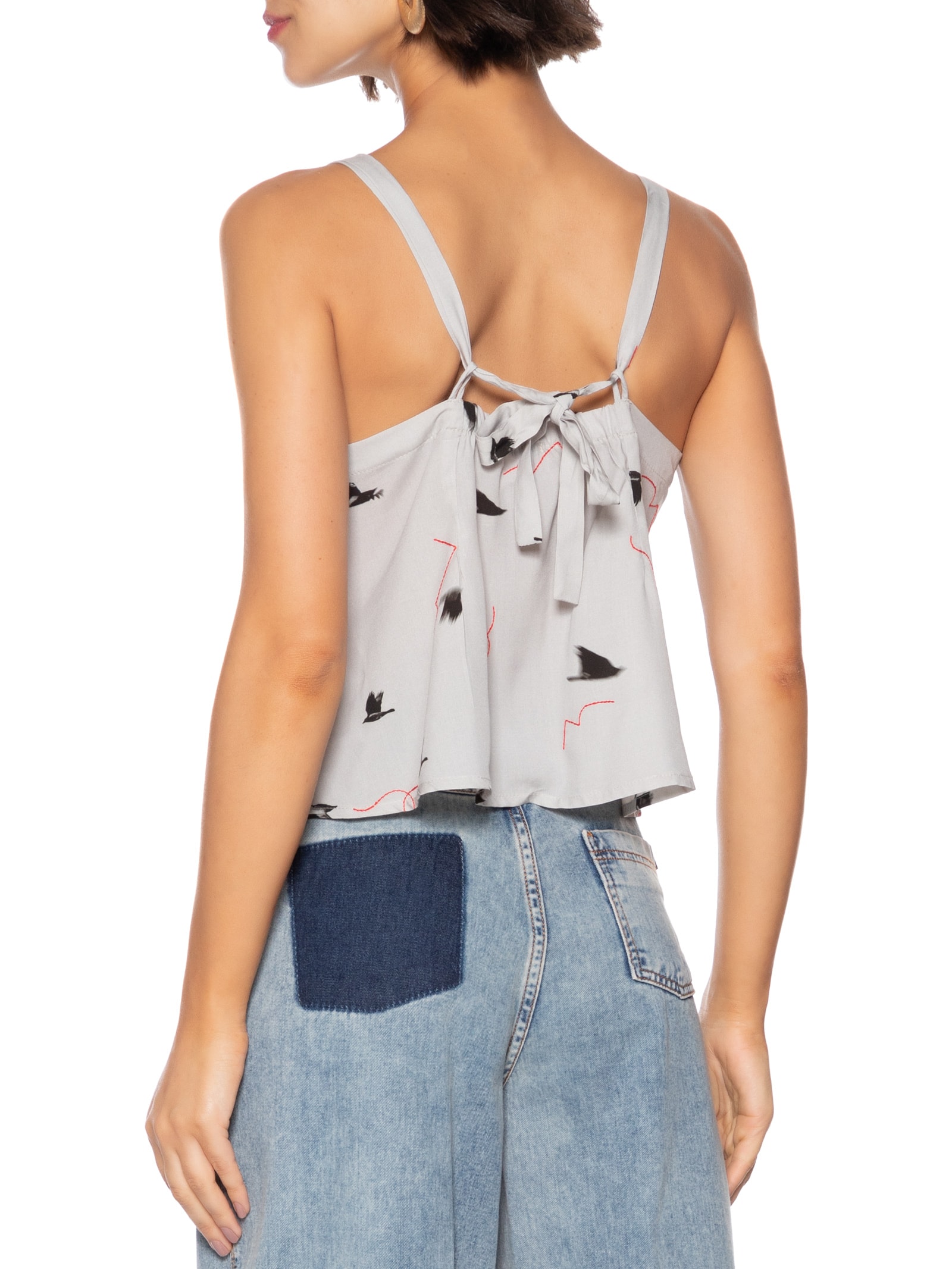 Blusa Feminina Estampa Veloz Cinza Cantão