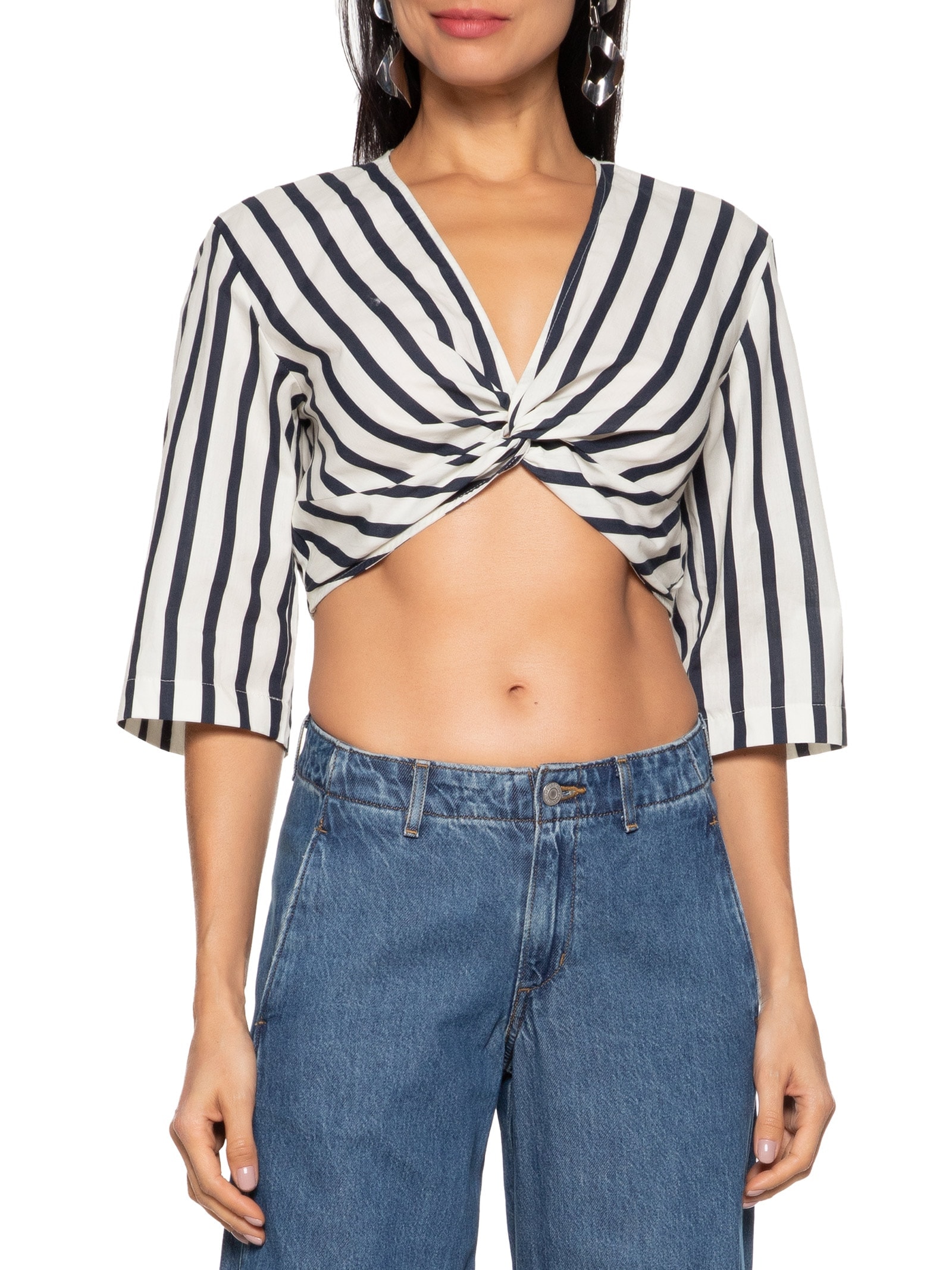 Blusa Feminina Estampada Azul Colcci