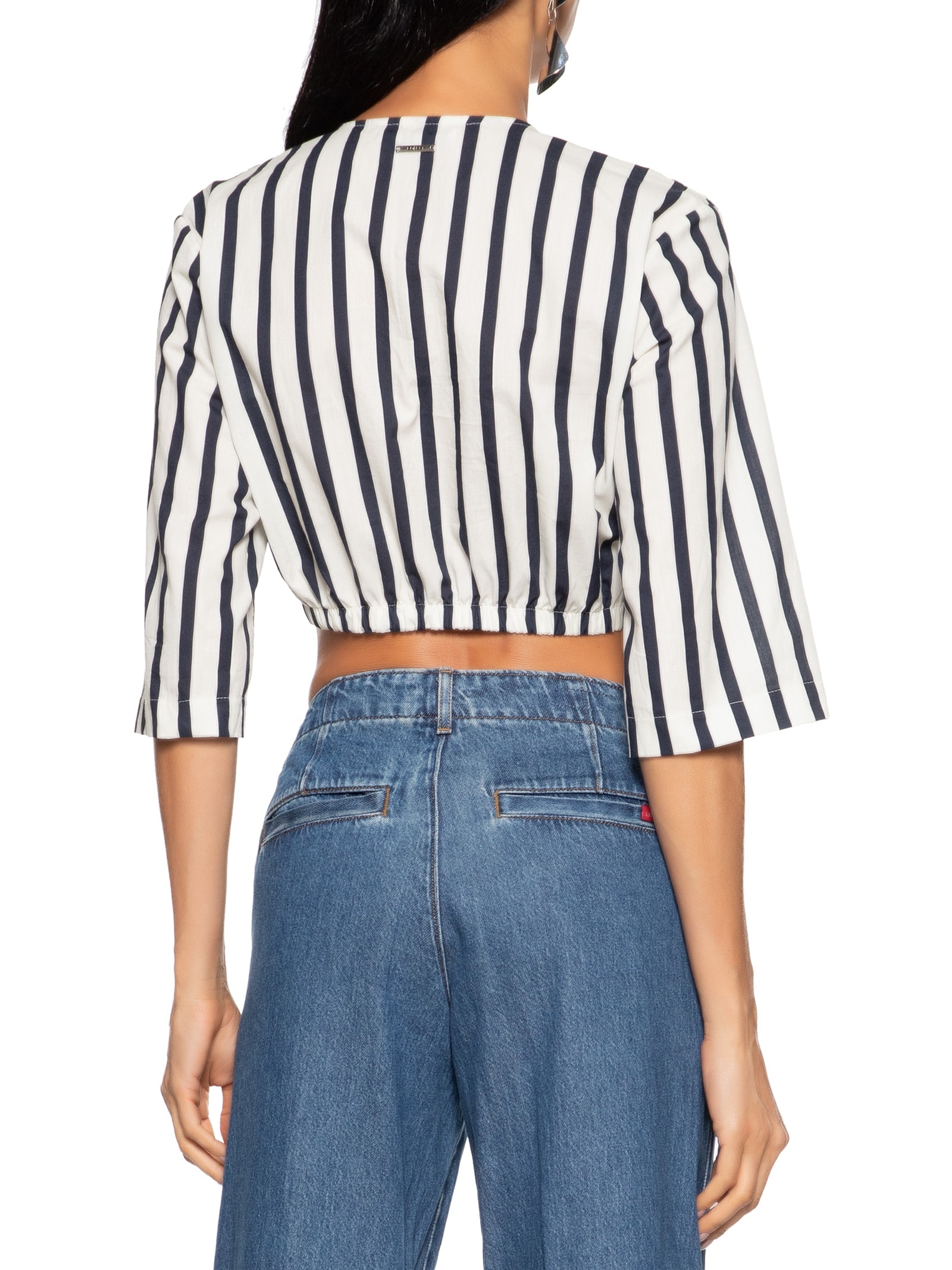 Blusa Feminina Estampada Azul Colcci