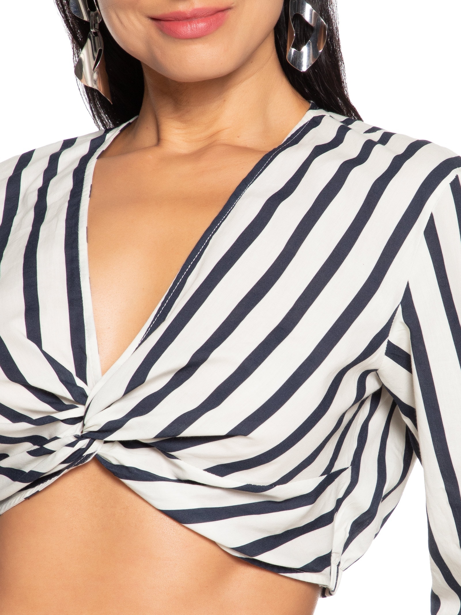 Blusa Feminina Estampada Azul Colcci