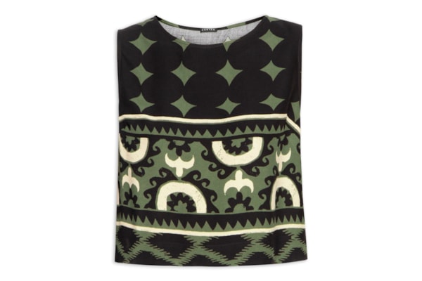Blusa Feminina Estampada Catalina - Preto