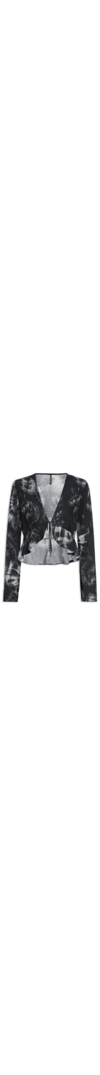 Blusa Feminina Estampada - Cinza