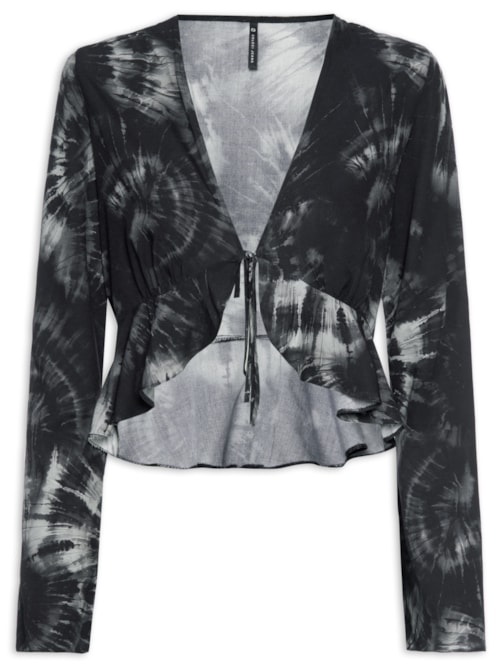 Blusa Feminina Estampada – Cinza