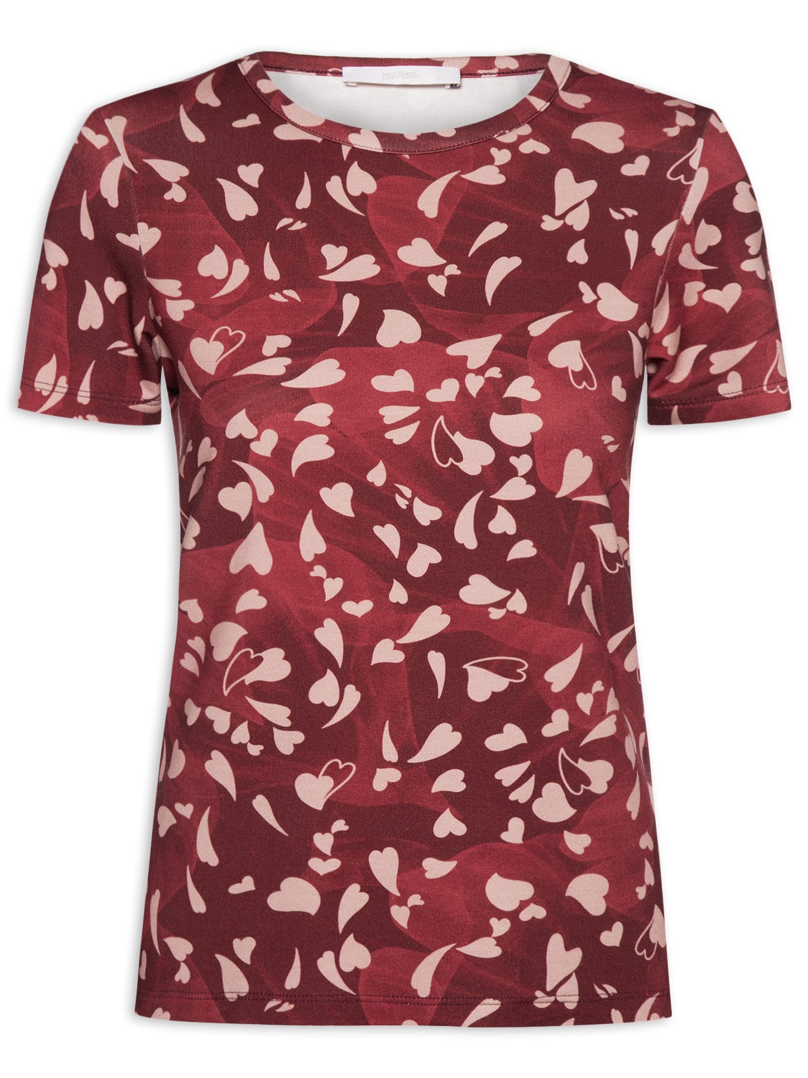 Blusa Feminina Estampada De Mangas Curtas Vermelho Lez A Lez