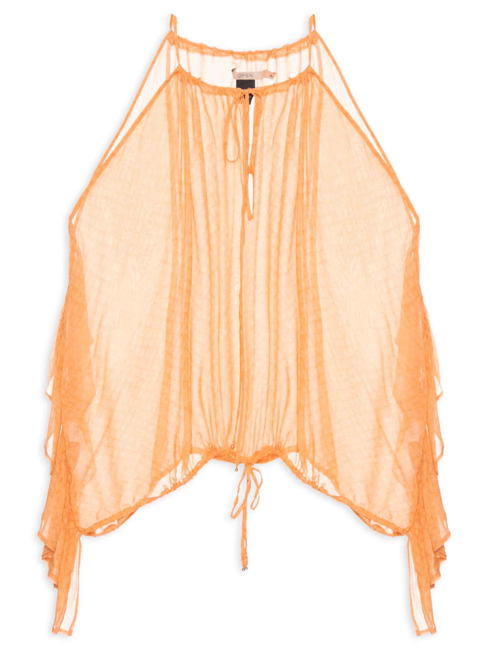 Blusa Feminina Estampada Laranja Open