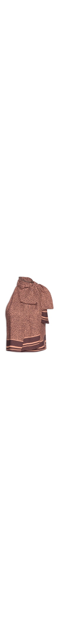 Blusa Feminina Estampada - Marrom