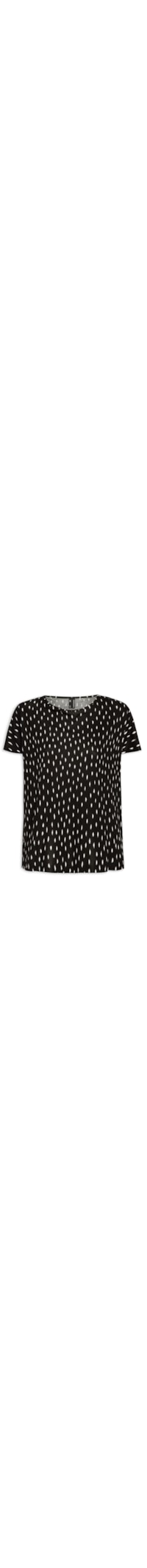 Blusa Feminina Estampada - Preto