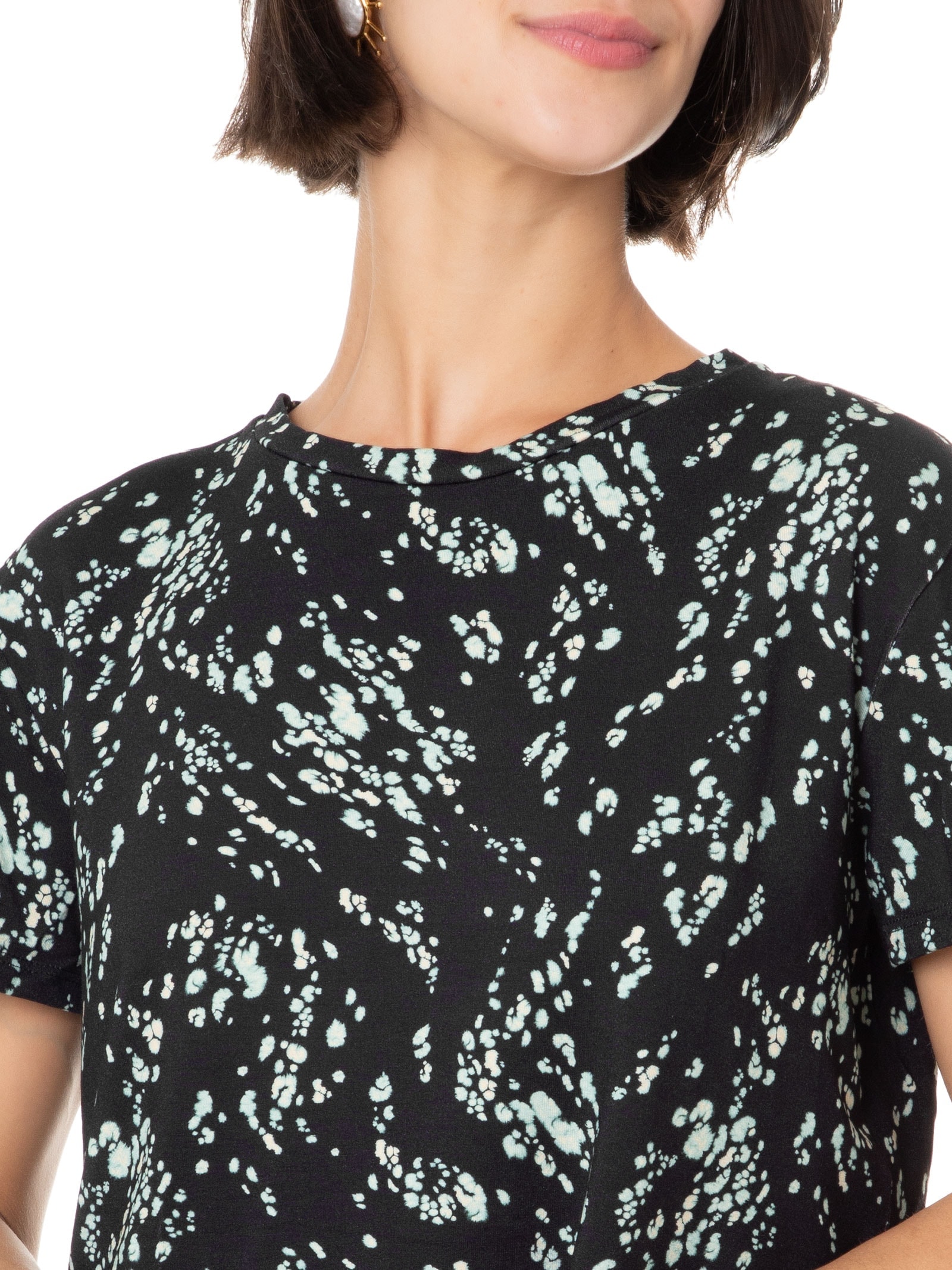Blusa Feminina Estampada Preto Lez A Lez