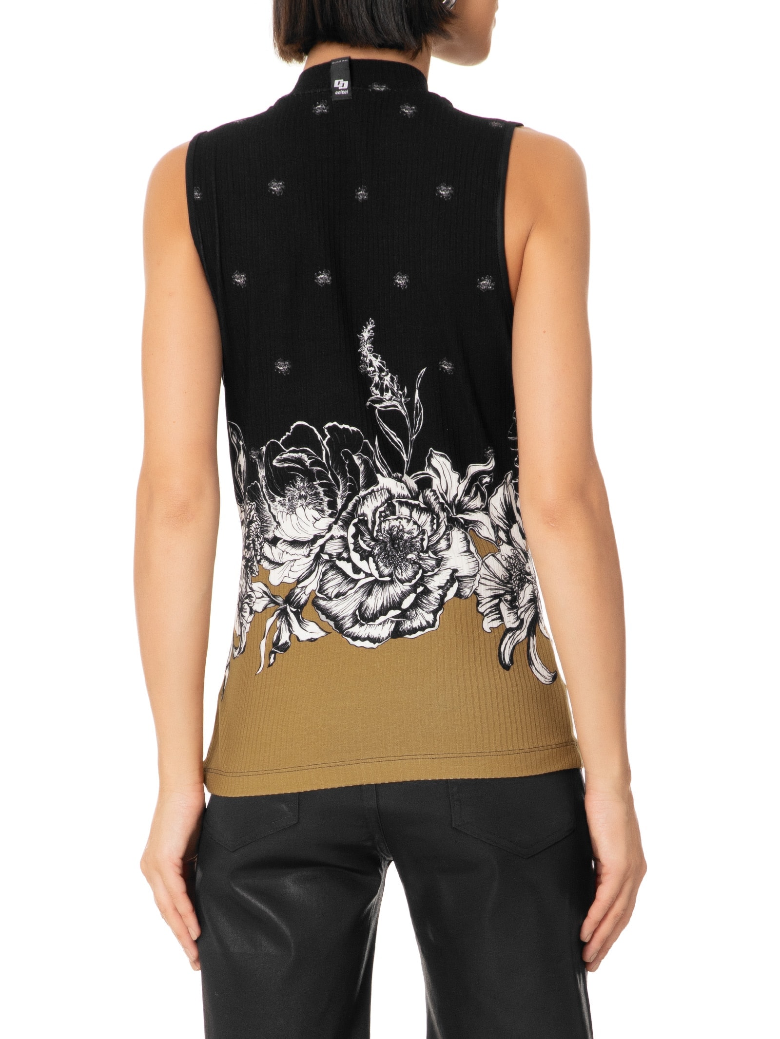 Blusa Feminina Estampada Preto Colcci