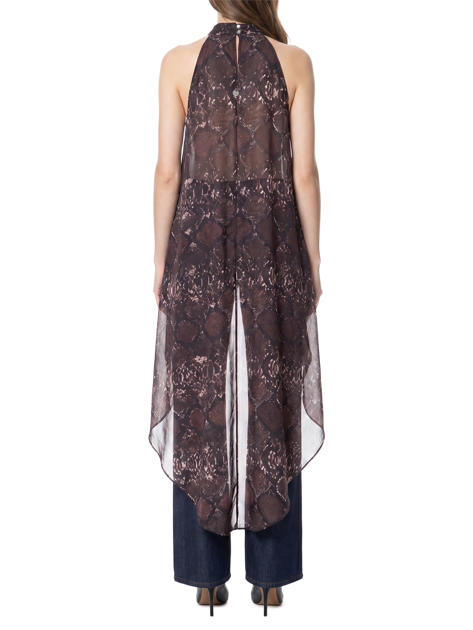 Blusa Feminina Estampada Sem Manga Com Assimetria – Animal Print My Favorite