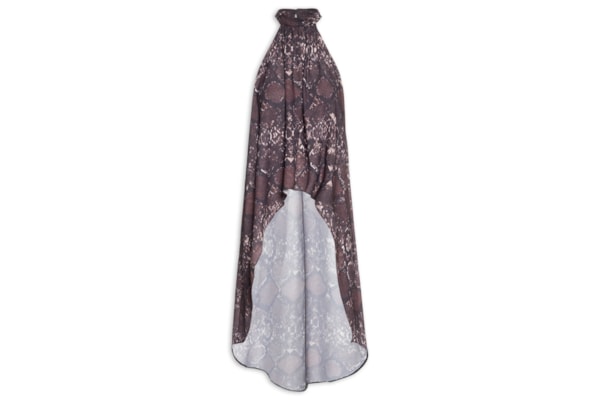 Blusa Feminina Estampada Sem Manga Com Assimetria – Animal Print