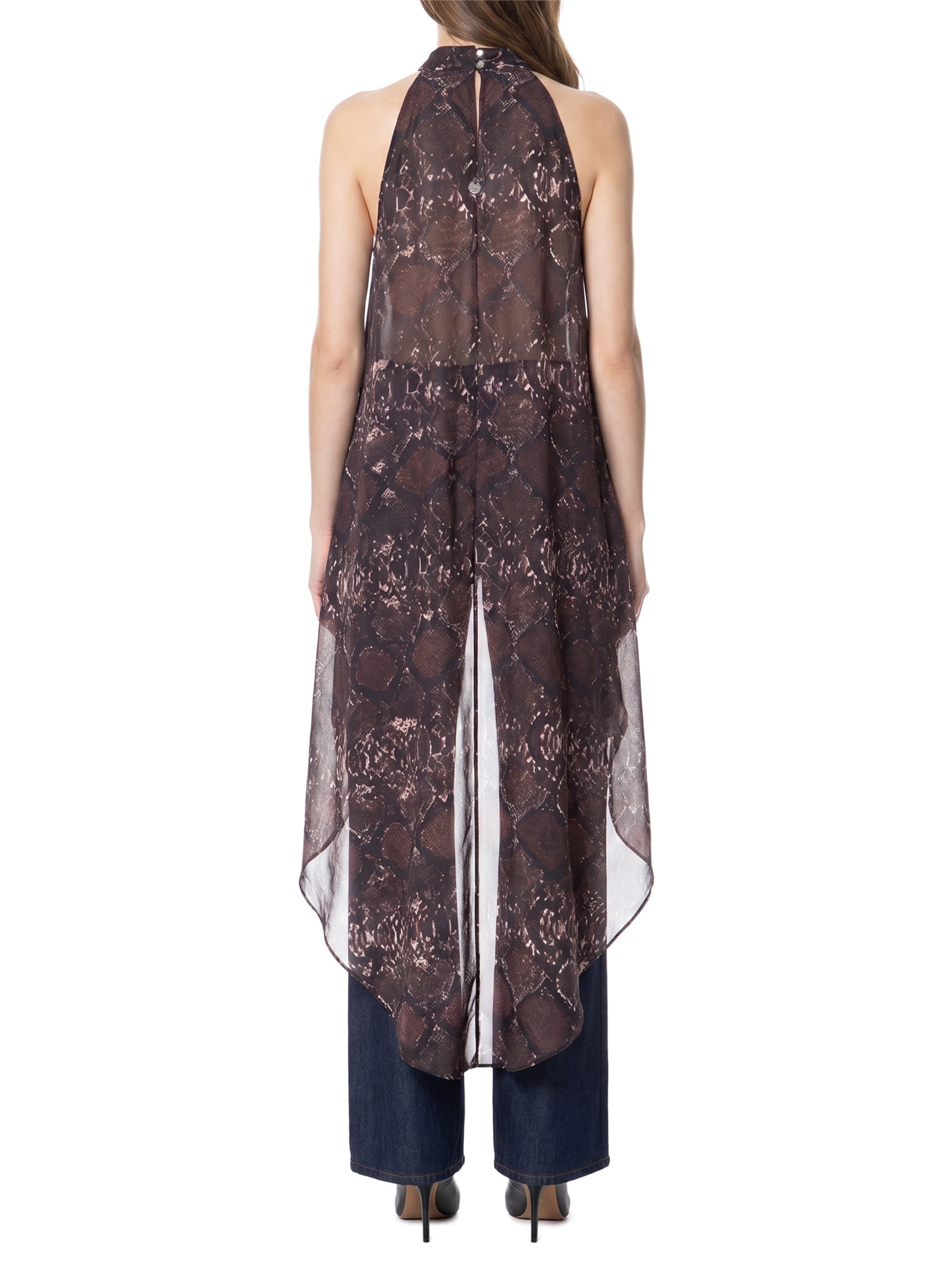 Blusa Feminina Estampada Sem Manga Com Assimetria – Animal Print My Favorite