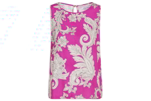 Blusa Feminina Estampada sem Mangas - Rosa