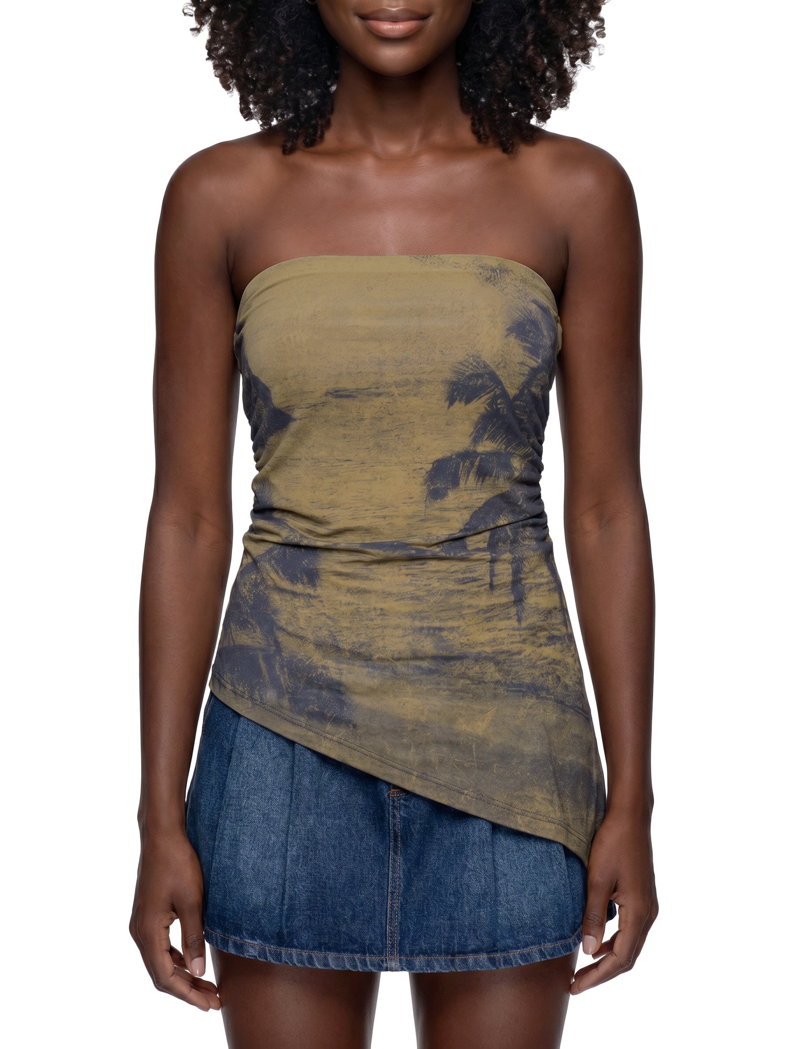 Blusa Feminina Estampada – Marrom Colcci