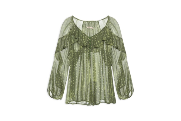 Blusa Feminina Estampada – Verde