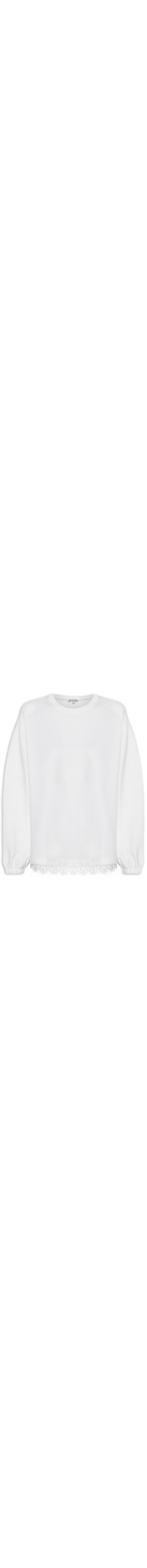 Blusa Feminina Favi Manga Longa - Branco