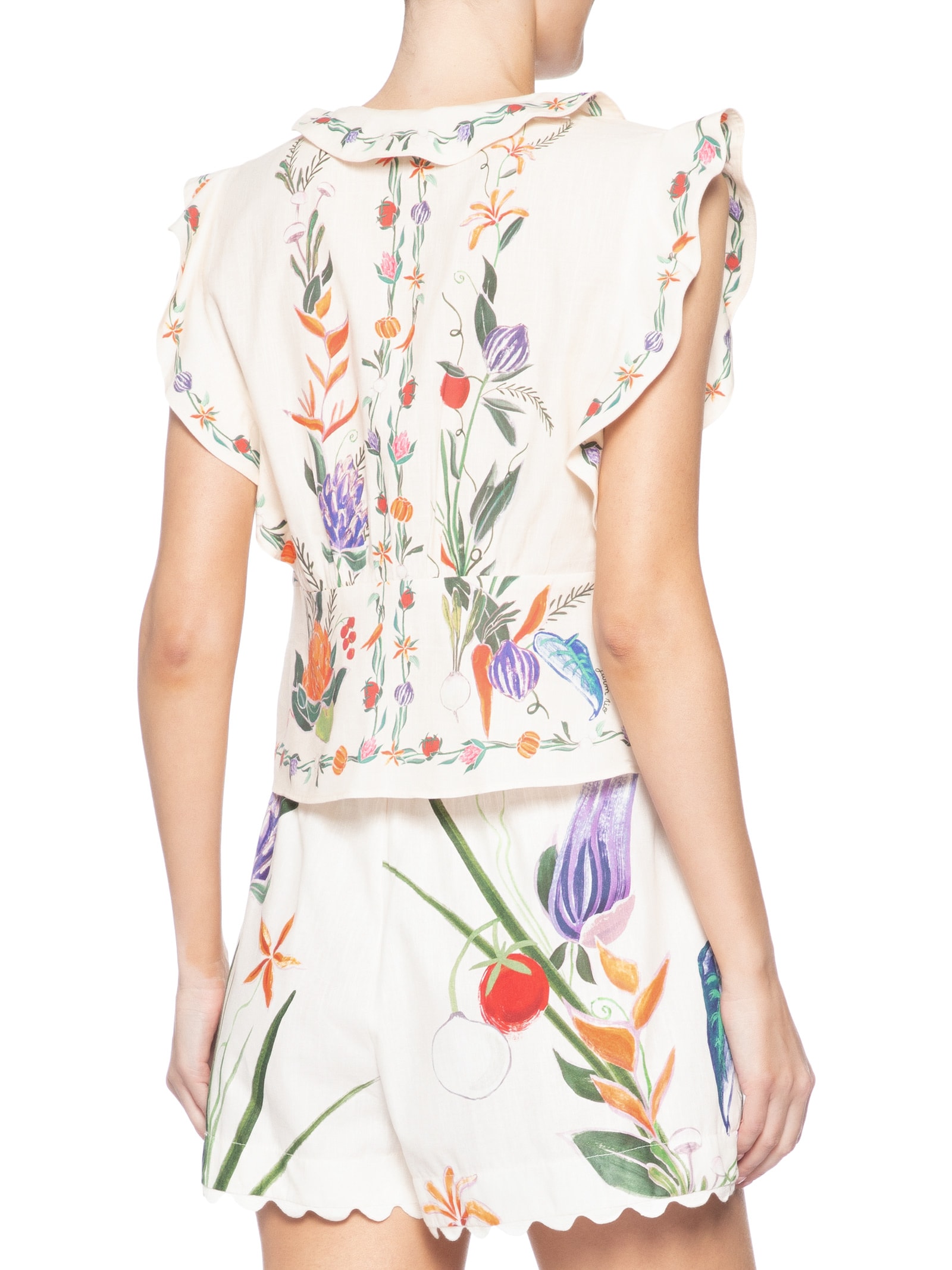 Blusa Feminina Feira De Legumes Off White Farm
