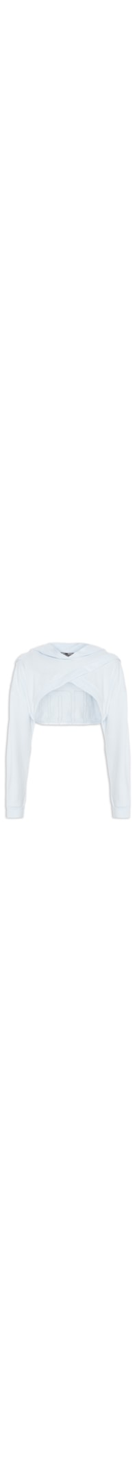 Blusa Feminina Fit Move Cropped Hoodie - Azul