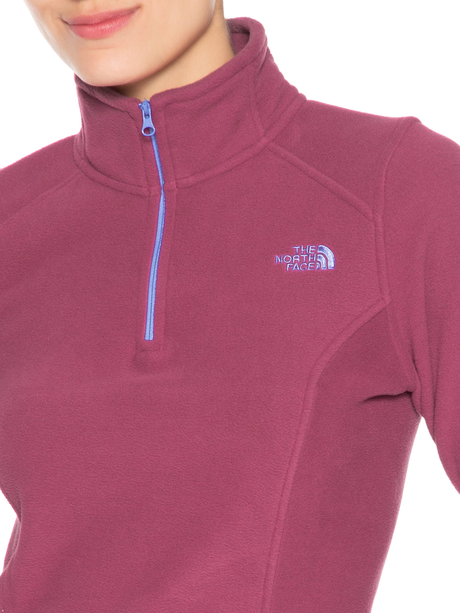 Blusa Feminina Fleece Glacier 1/4 Zip Roxo The North Face