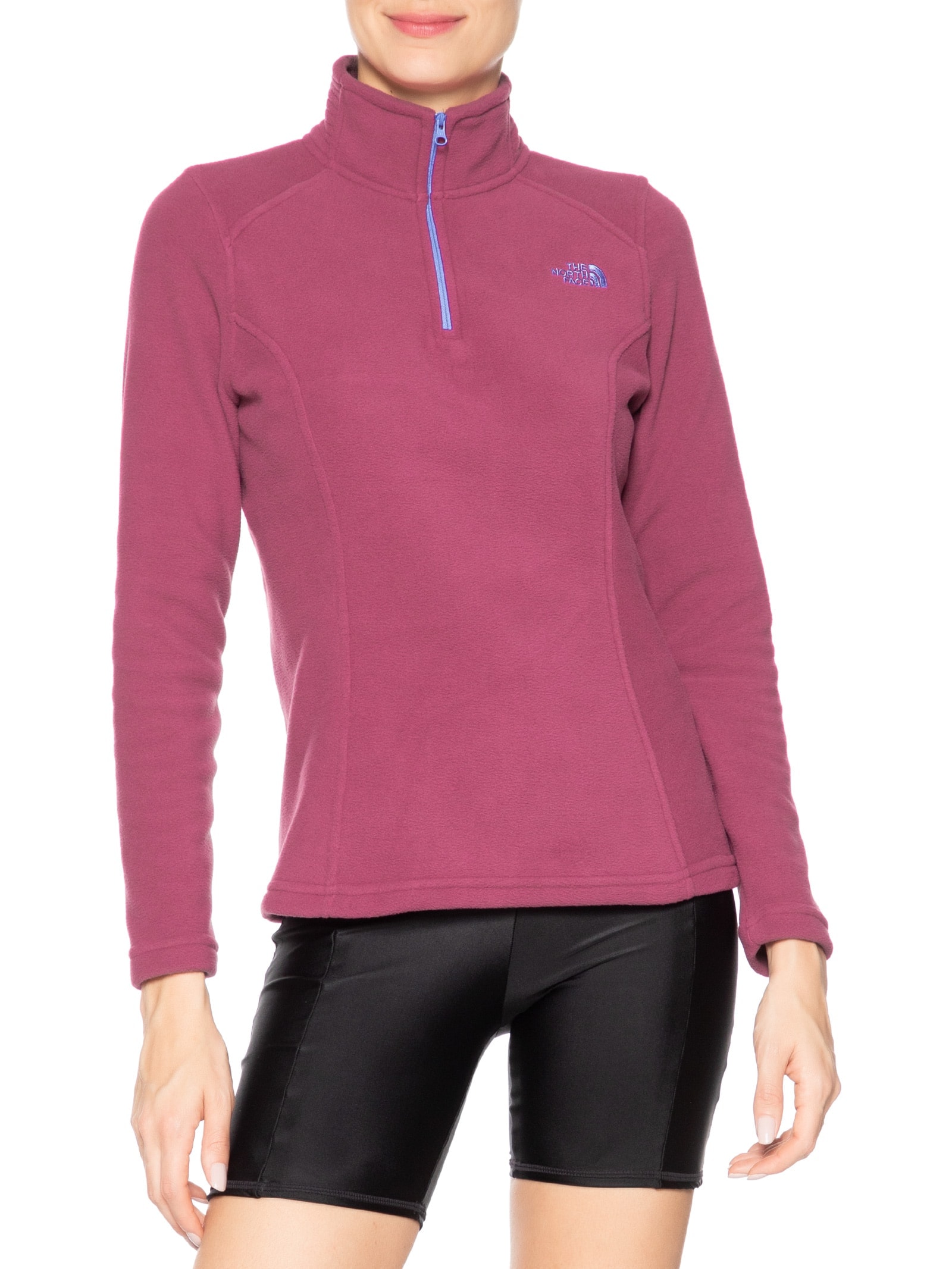 Blusa Feminina Fleece Glacier 1/4 Zip Roxo The North Face