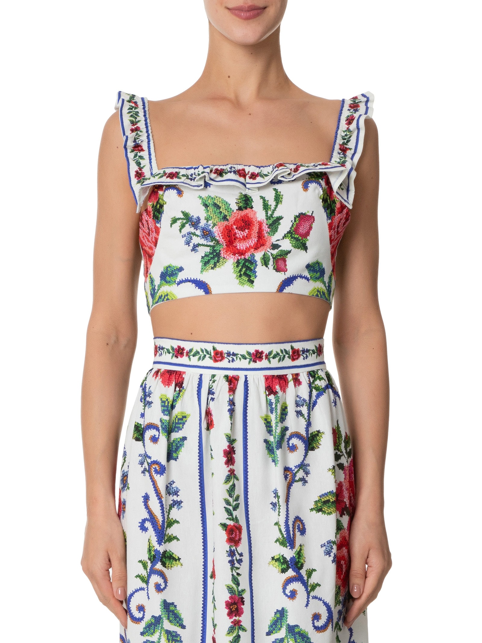 Blusa Feminina Flor Realeza Vermelho Farm