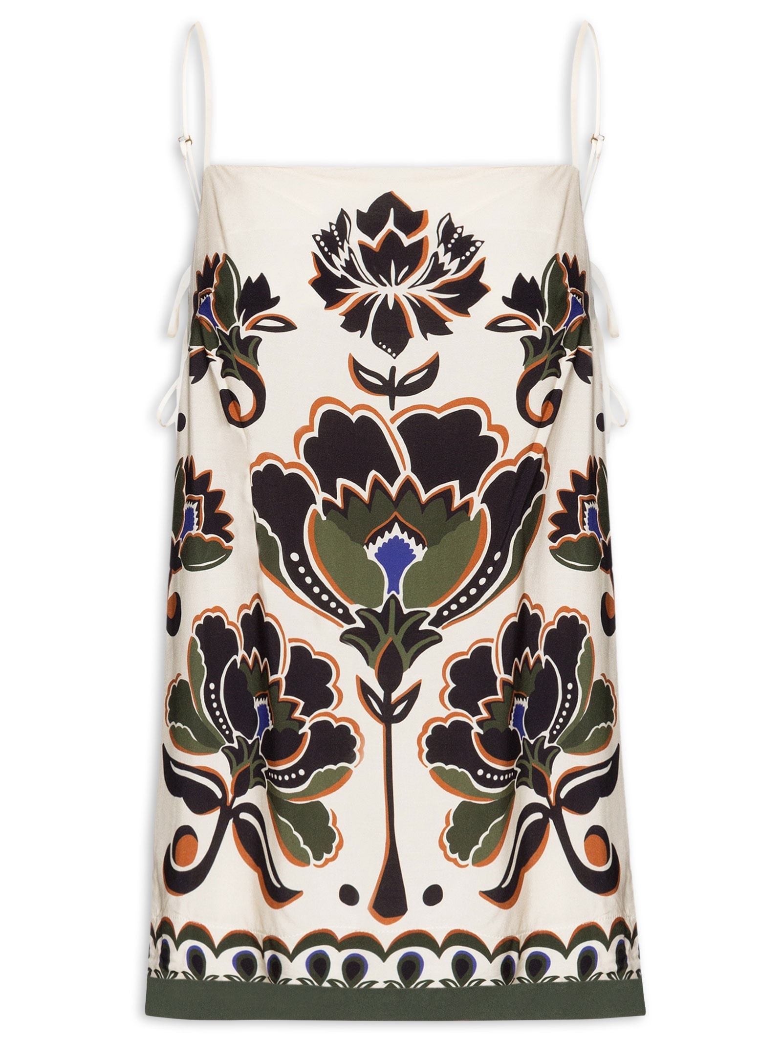 Blusa Feminina Floral Arabesque Bege Farm