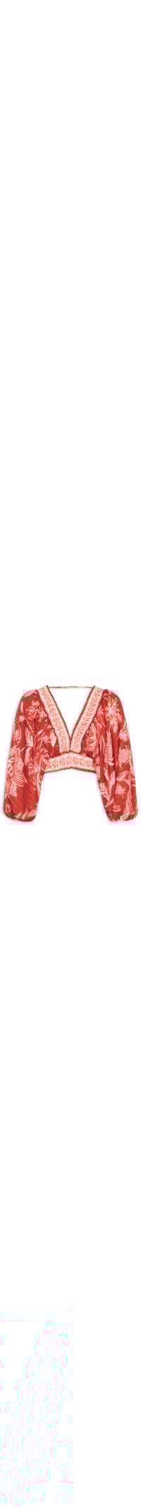 Blusa Feminina Franzida Amalfi - Vermelho