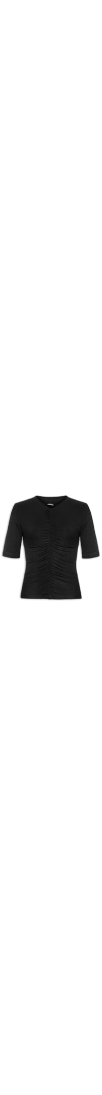 Blusa Feminina Franzido - Preto