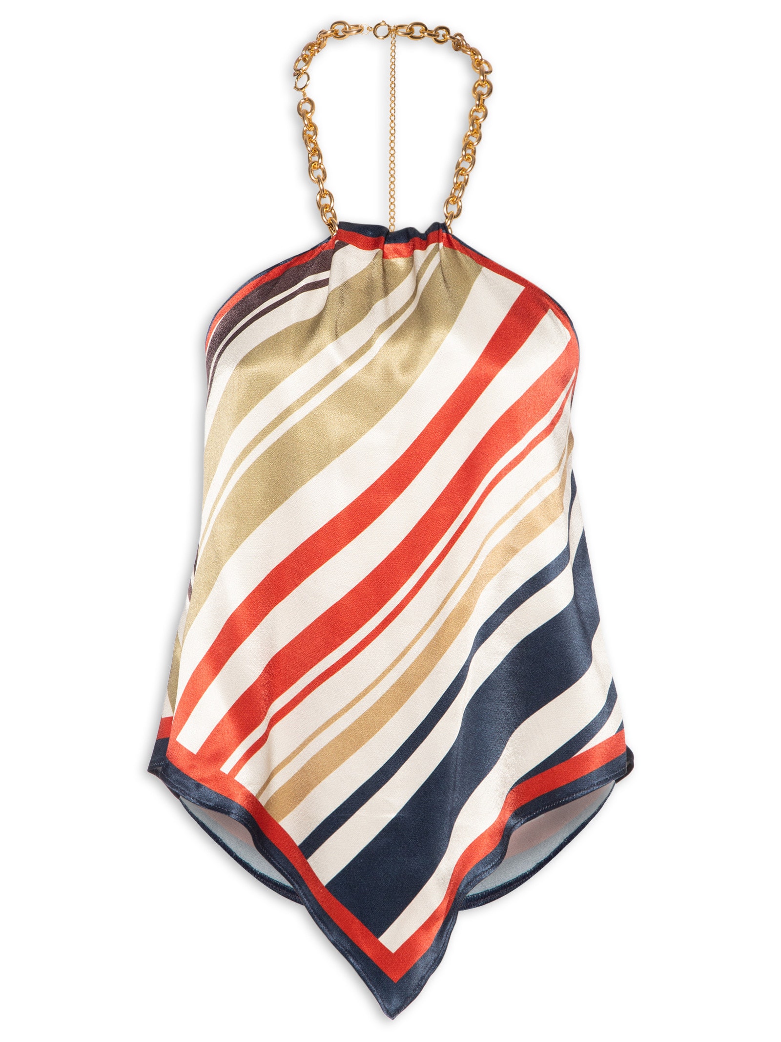 Blusa Feminina Frente Única Assimétrica Bege Lança Perfume