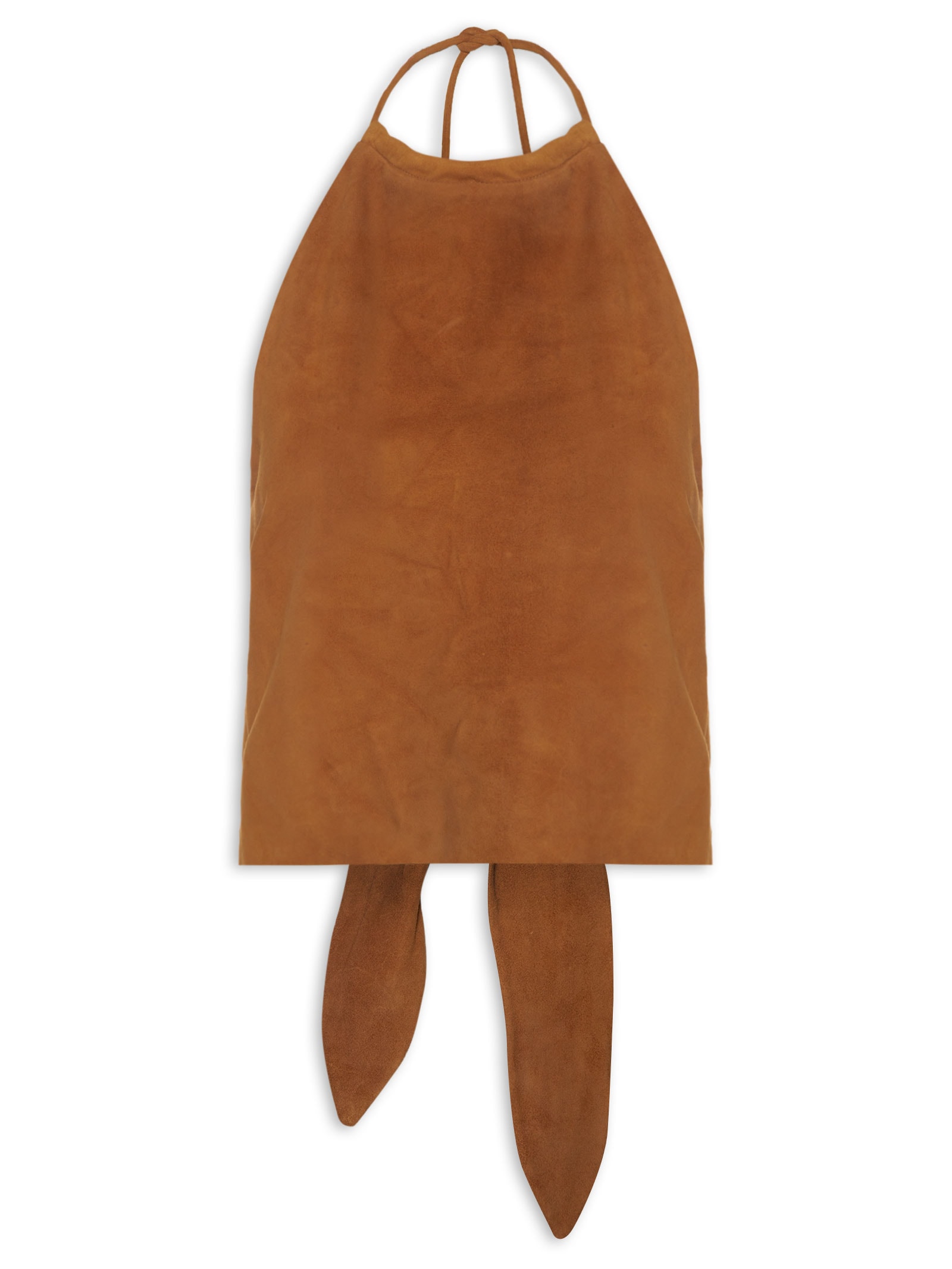 Blusa Feminina Frente Única Chamois Nó Marrom Animale