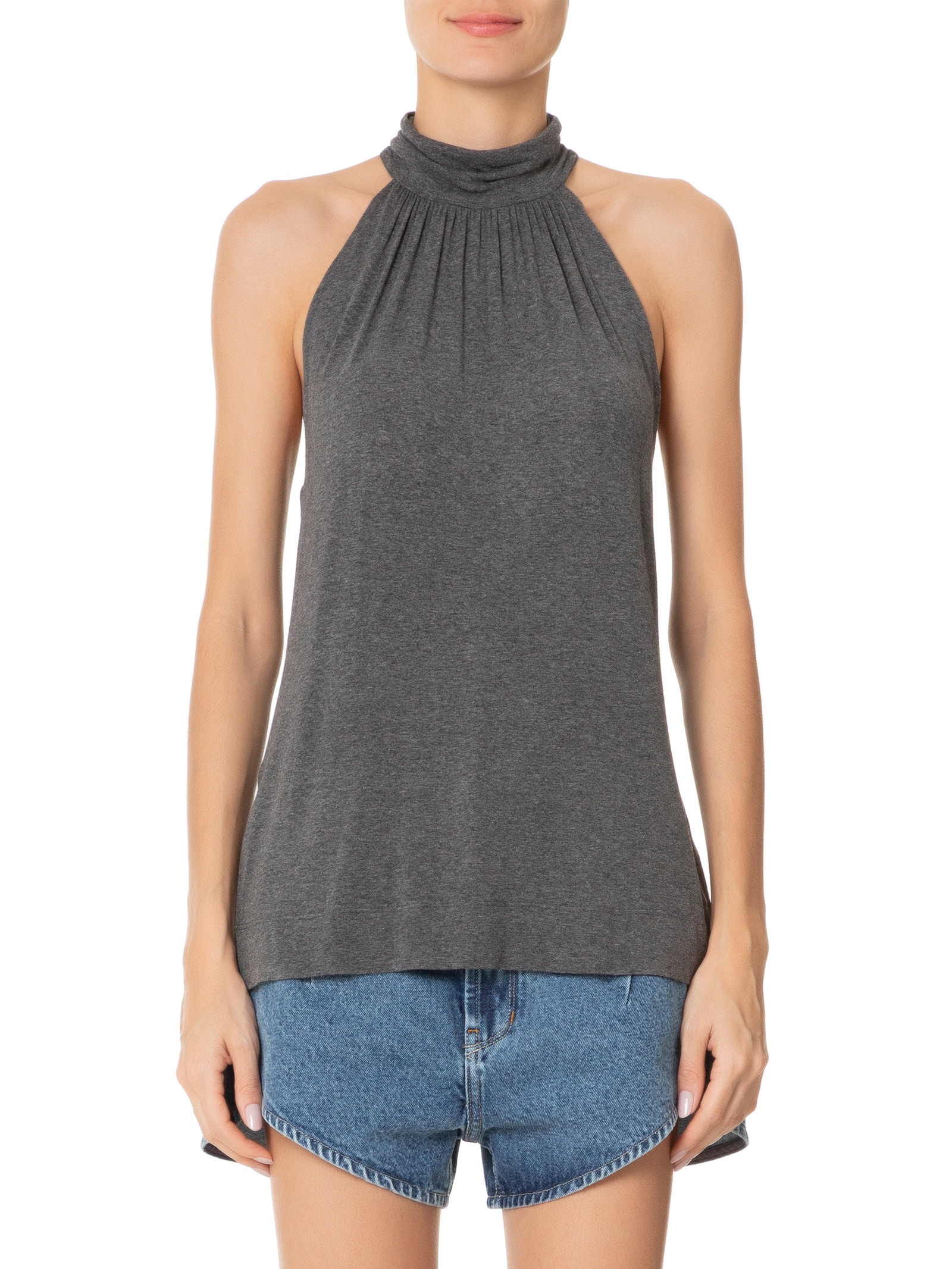 Blusa Feminina Frente Única Cinza Animale