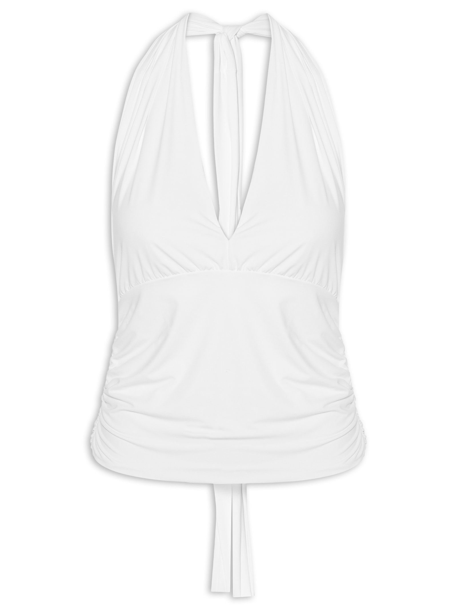 Blusa Feminina Frente Única Em Poliamida – Branco Market 33