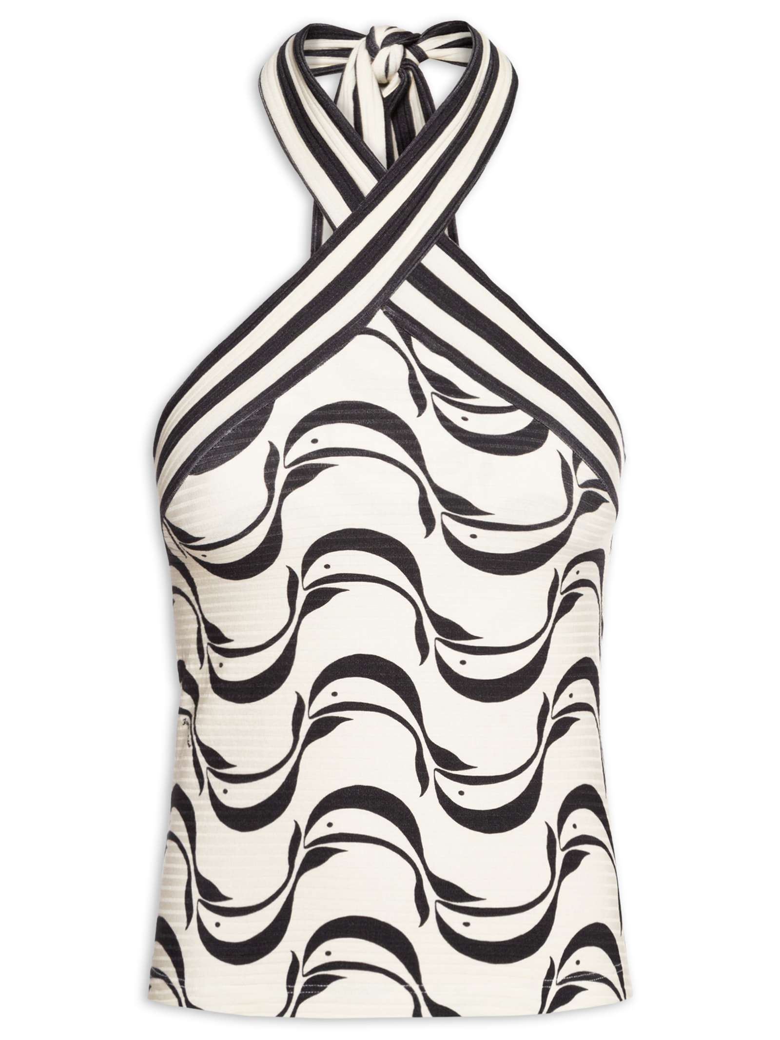 Blusa Feminina Frente Única Peixe Copa - Off White