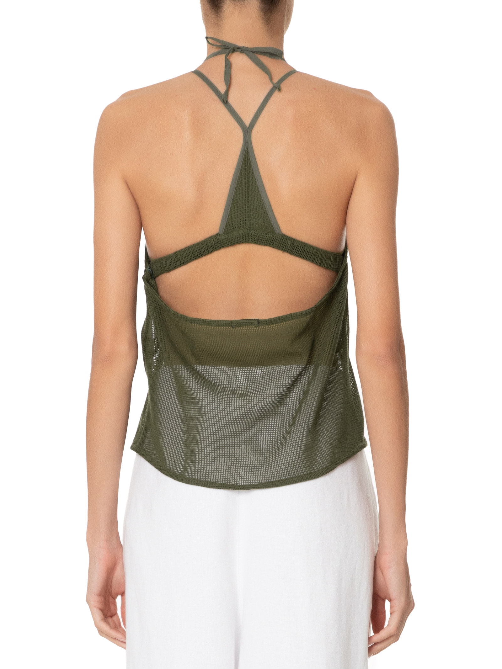 Blusa Feminina Frente Única Tela Verde Osklen