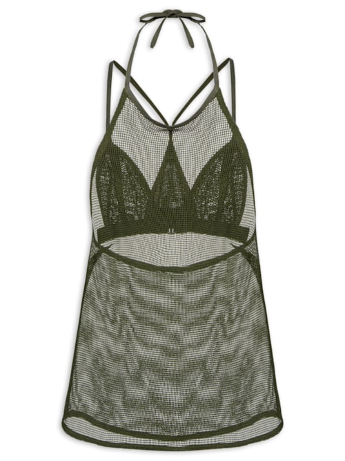 Blusa Feminina Frente Única Tela - Verde