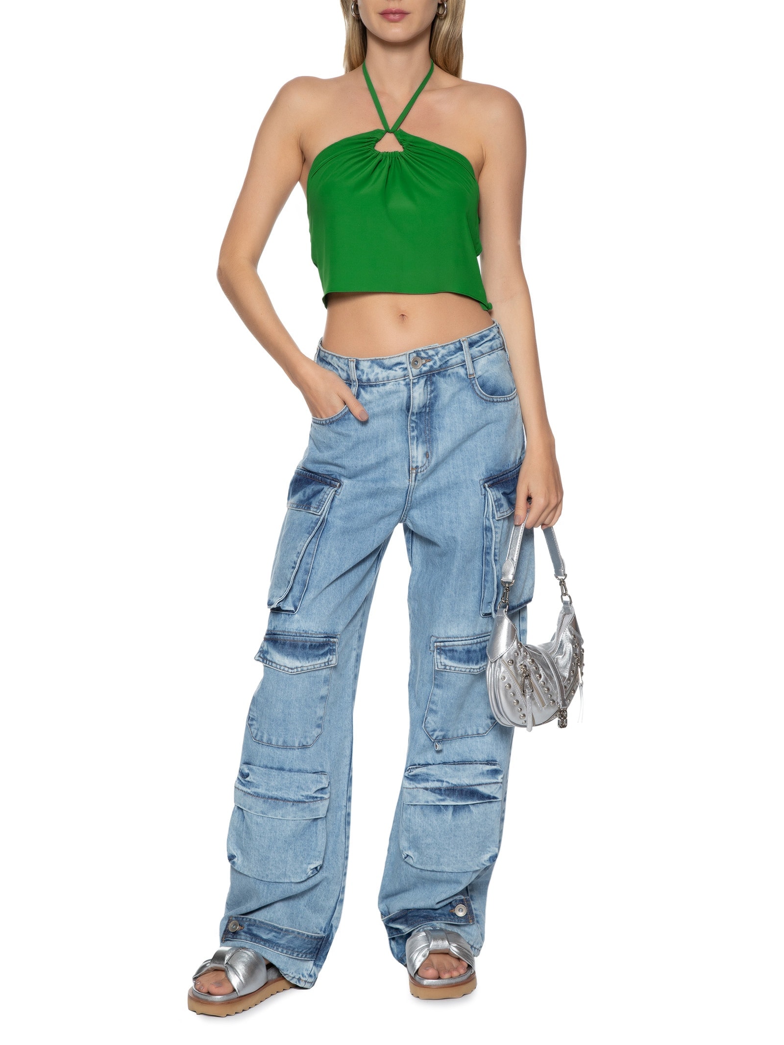 Blusa Feminina Frente Única Verde Market 33