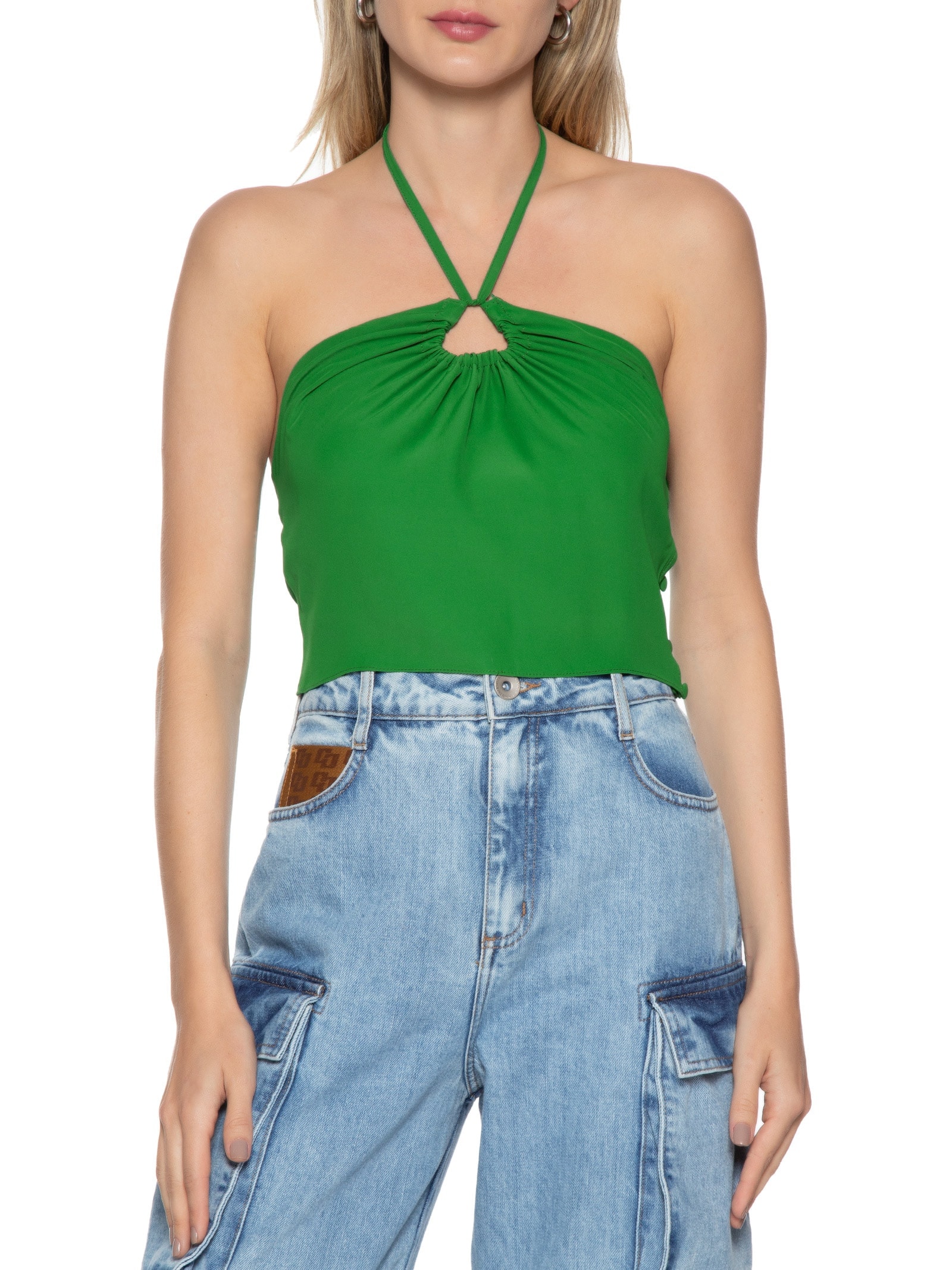 Blusa Feminina Frente Única Verde Market 33