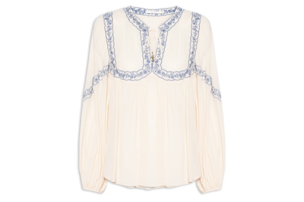 Blusa Feminina Ggt Pala Bordada - Cinza