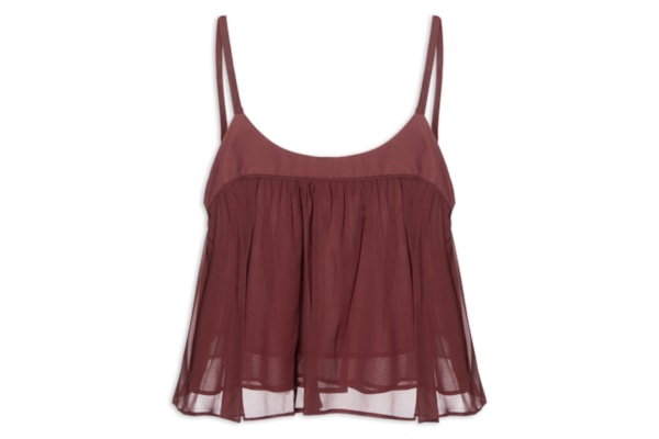 Blusa Feminina GGT Pala Tricoline - Vermelho