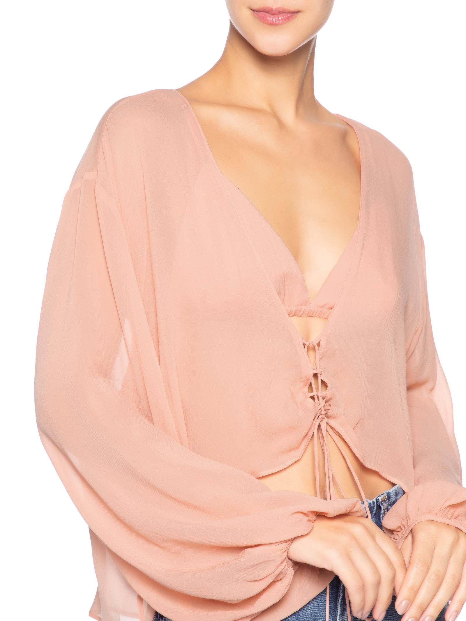 Blusa Feminina GGT Trançado Frente Feminina – Rosa Animale Jeans
