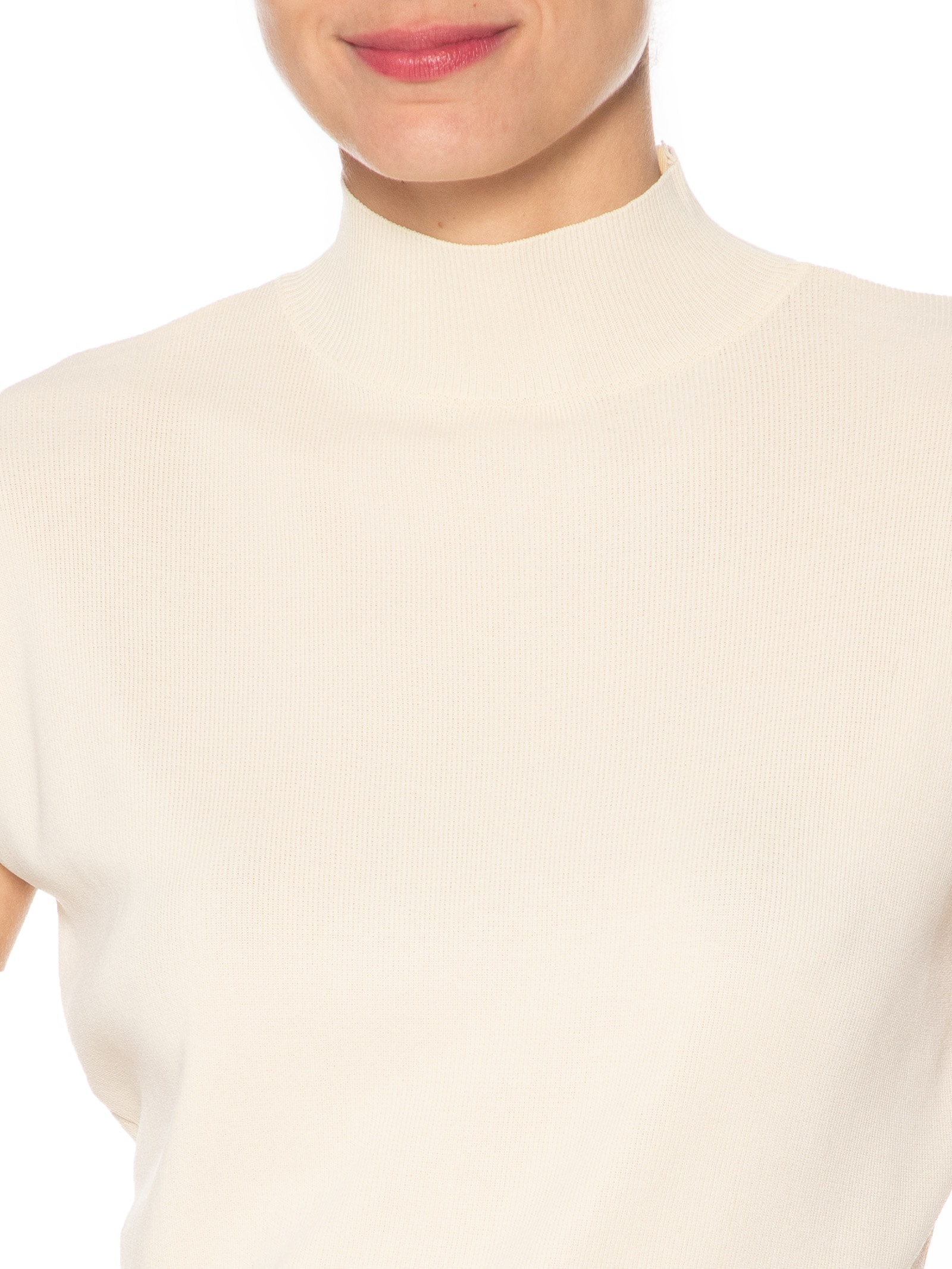 Blusa Feminina Gola Alta Em Tricot Amarelo '2Essential