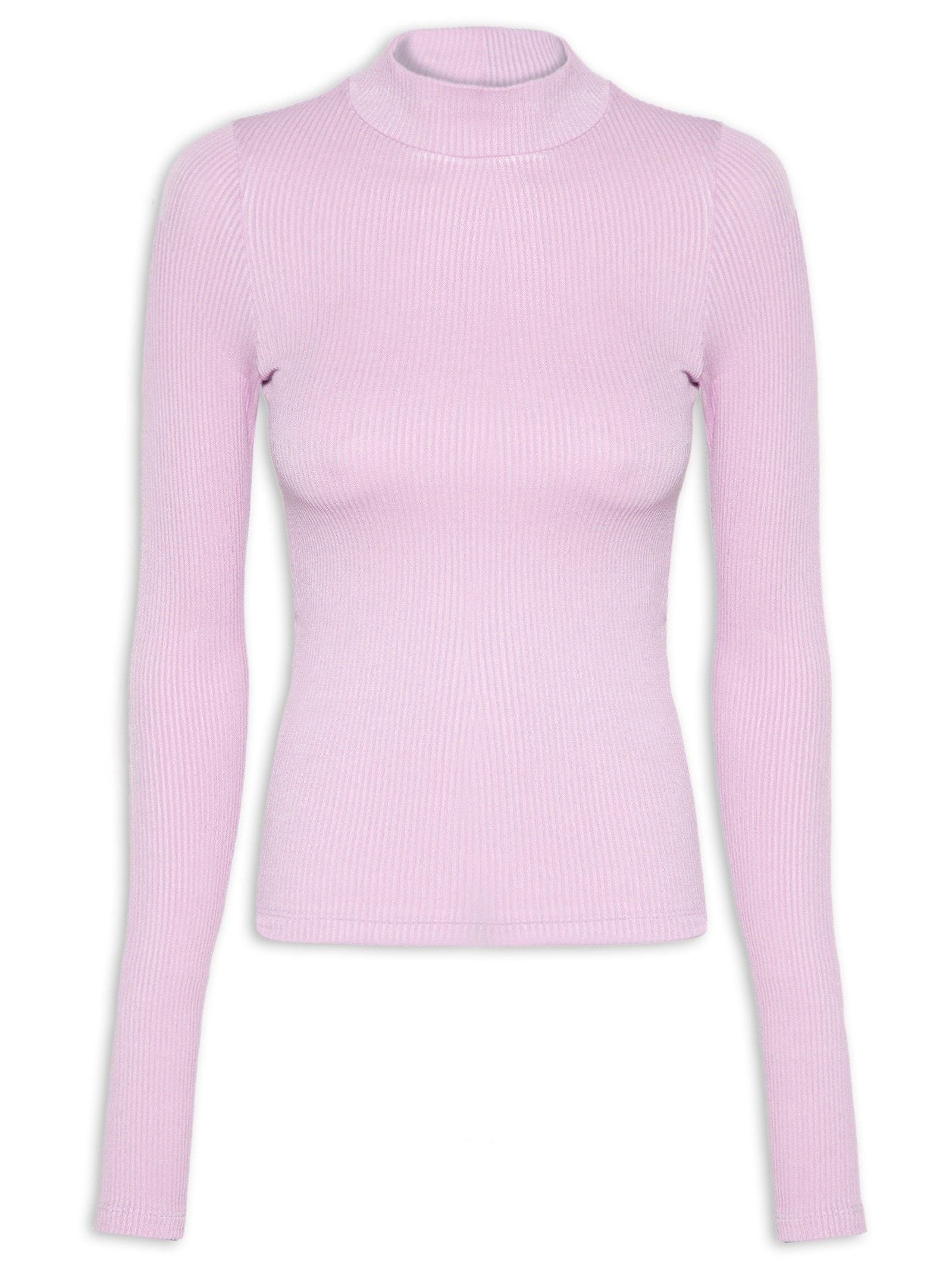 Blusa Feminina Gola Alta Lilás Farm