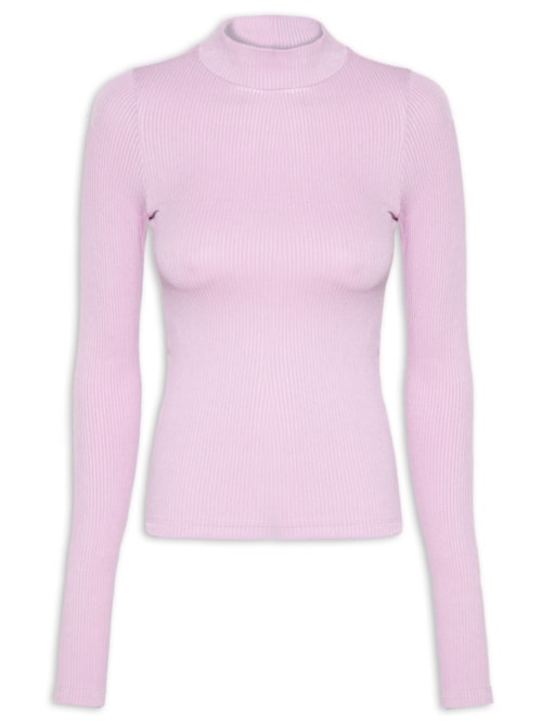 Blusa Feminina Gola Alta – Lilás