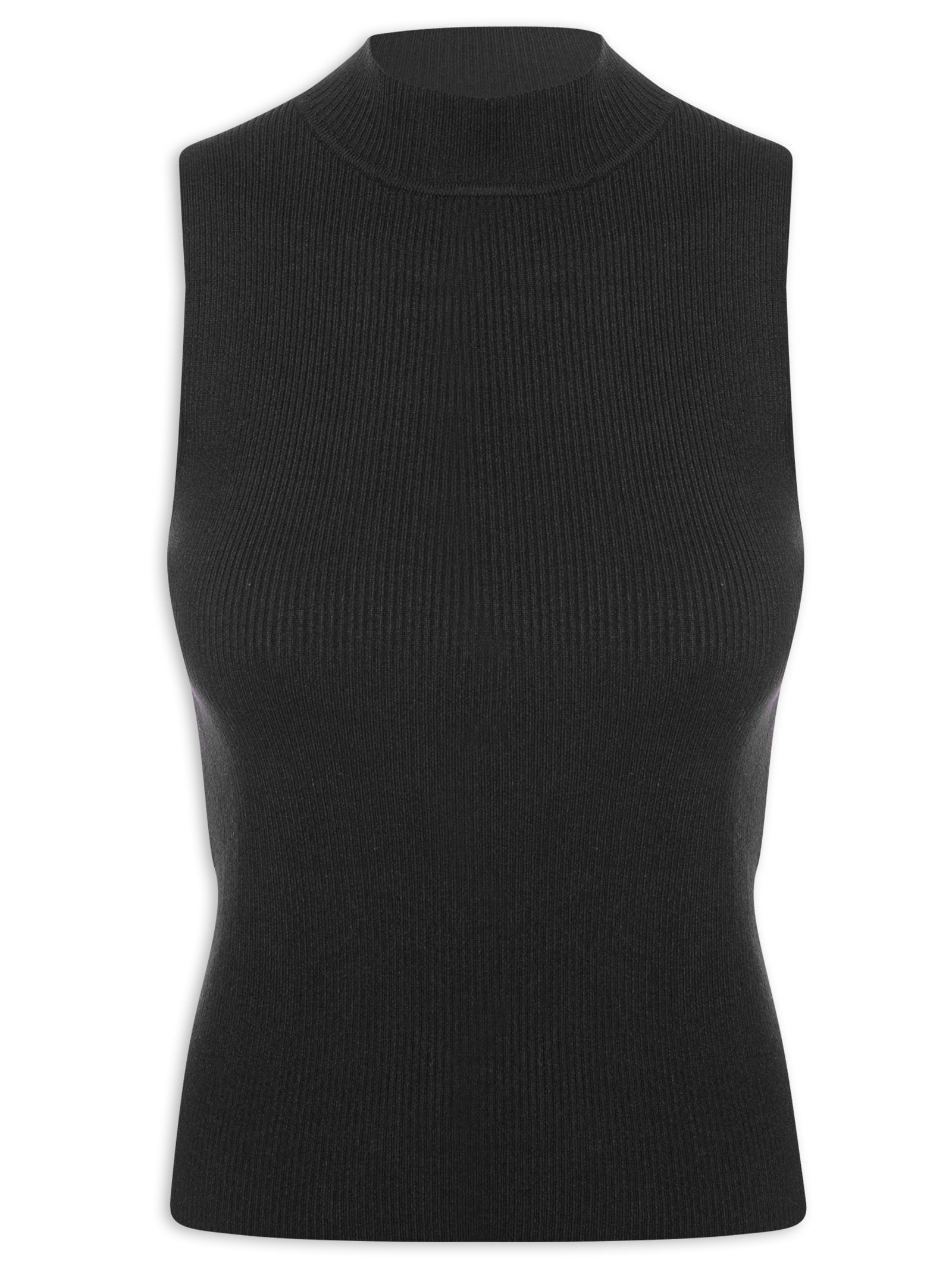 Blusa Feminina Gola Alta Preto Hering