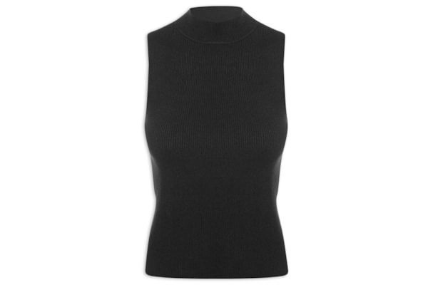 Blusa Feminina Gola Alta - Preto