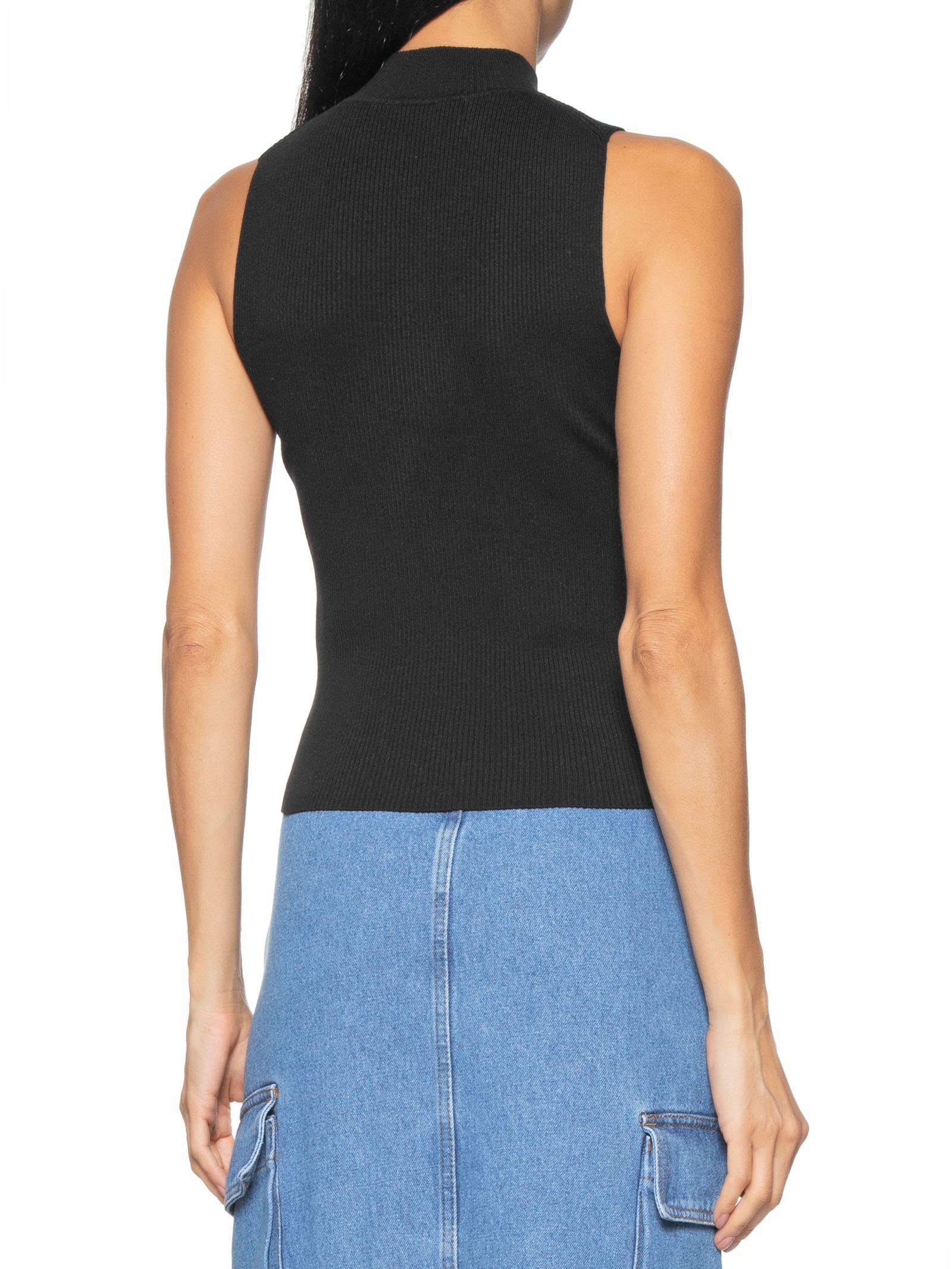 Blusa Feminina Gola Alta Preto Hering