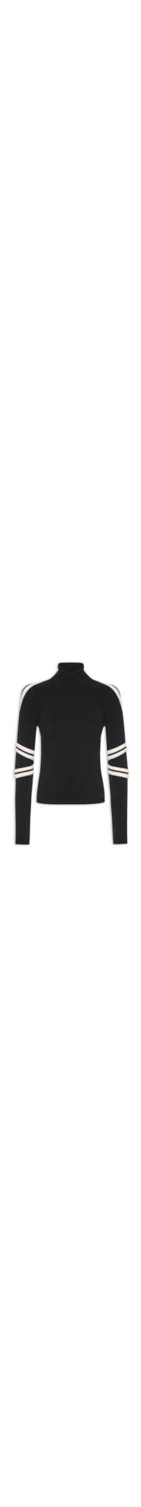 Blusa Feminina Gola Alta - Preto